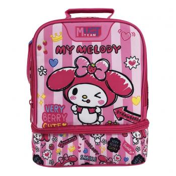 Must Τσαντάκι Φαγητού Ισοθερμικό 2 Θήκες My Melody Pink Bow