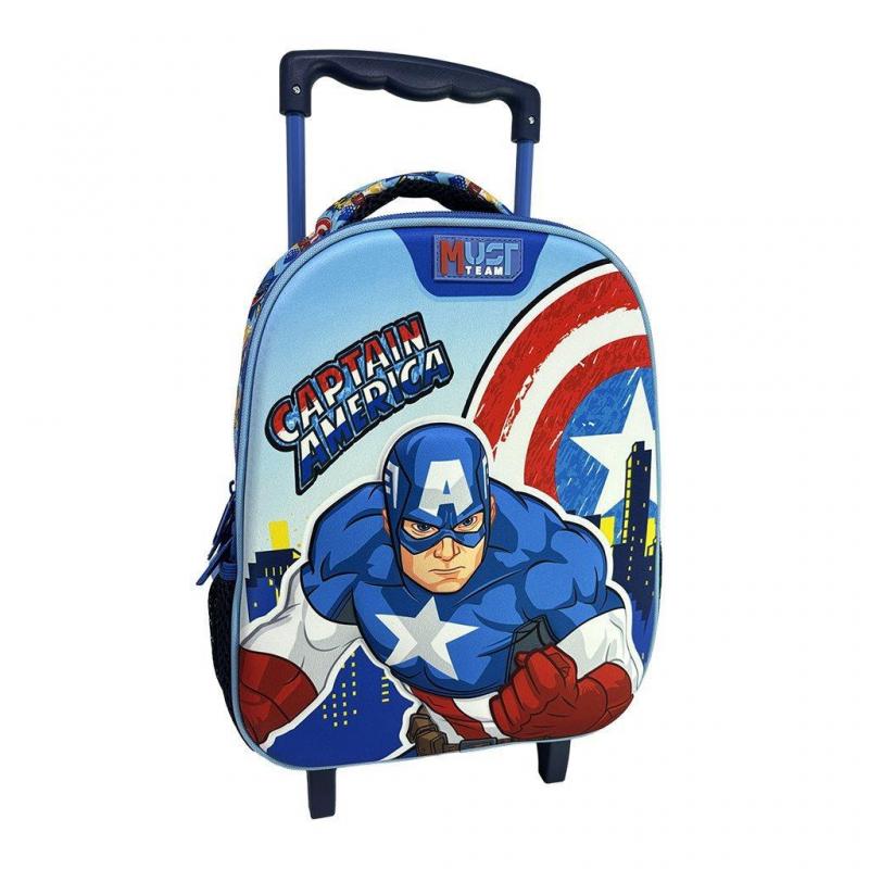 Must Trolley Νηπίου 27χ10χ31 εκ. με 2 Θήκες - Avengers Captain America