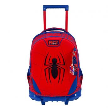 Must Trolley Δημοτικού 3 Θήκες Spider-Man Red