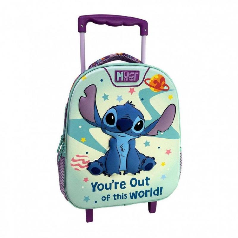 Must Trolley Νηπίου 2 Κεντρικές Θήκες 27x10x31 εκ. Lilo&Stitch Youre Out Of This World