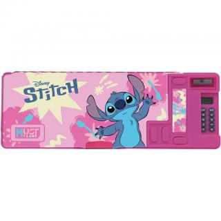 Must Κασετίνα με Μαγνητικό Κούμπωμα 26 x 9 x 3,2 εκ. Disney Stitch Pink Flowers