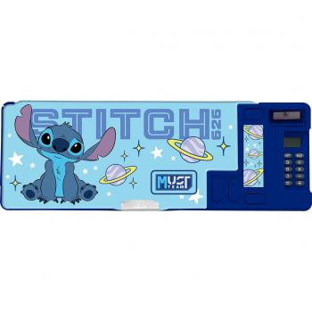 Must Κασετίνα με Μαγνητικό Κούμπωμα 26 x 9 x 3,2 εκ. Disney Stitch Blue