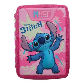 Must Σχολική Κασετίνα Διπλή γεμάτη Disney Stitch