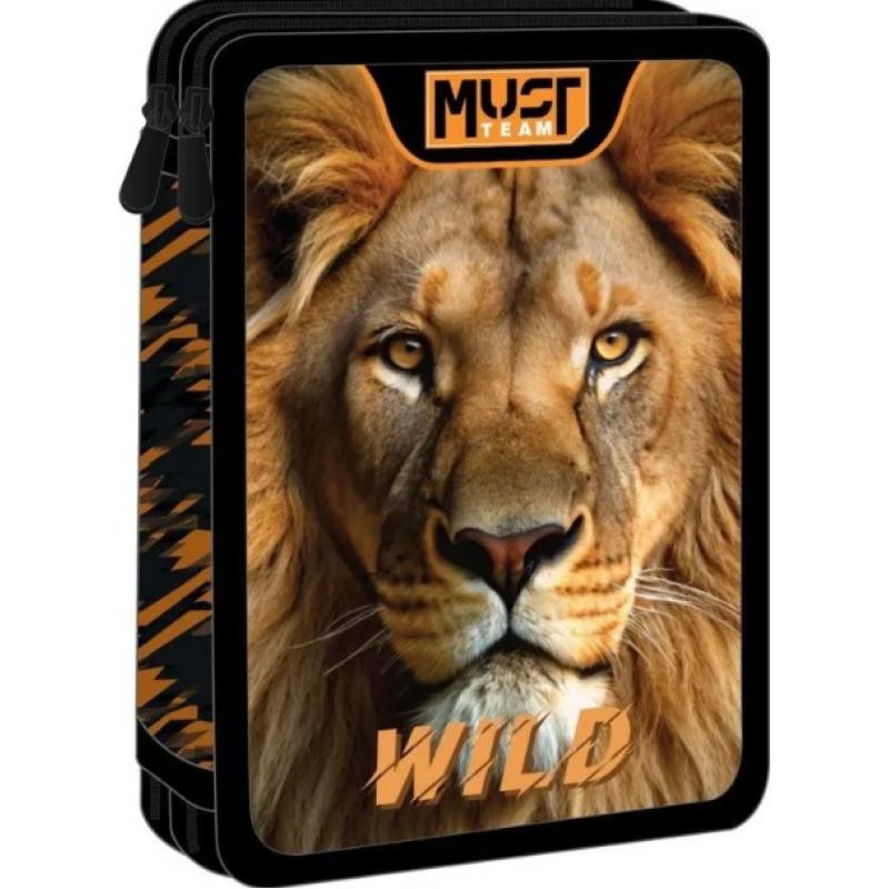 Must Κασετίνα Διπλή Γεμάτη Wild African Lion