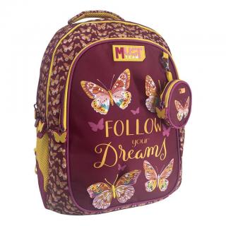 Must Τσάντα Πλάτης 3 Θήκες Butterfly Follow Your Dreams