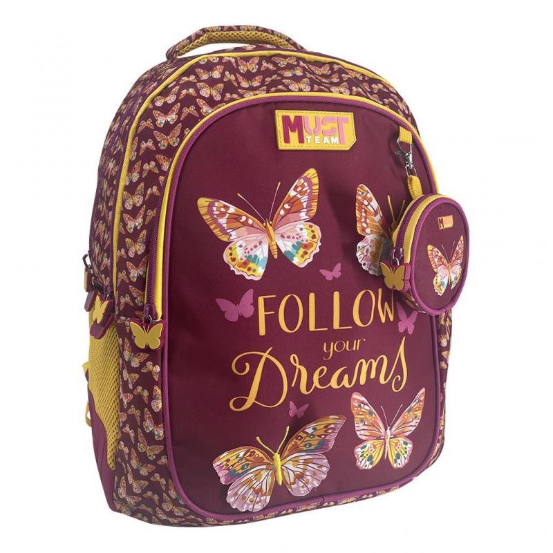 Must Τσάντα Πλάτης 3 Θήκες Butterfly Follow Your Dreams
