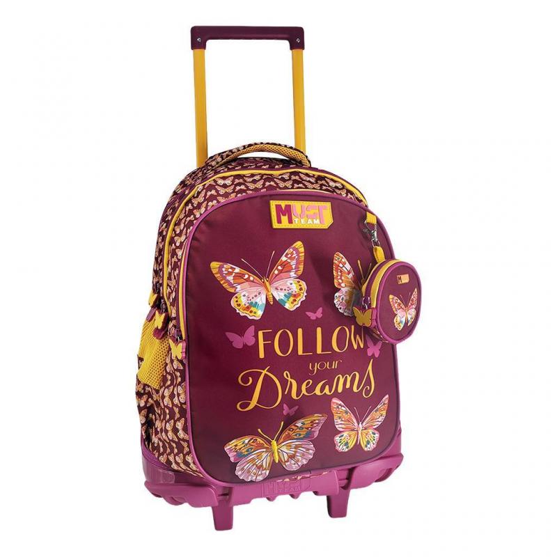 Must Trolley Δημοτικού 3 Θήκες Butterfly Follow Your Dreams