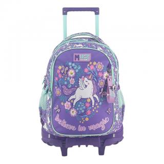 Must Trolley Δημοτικού 3 Θήκες Purple Unicorn