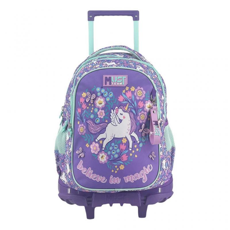Must Trolley Δημοτικού 3 Θήκες Purple Unicorn