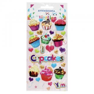 The Littlies Αυτοκόλλητα 10 χ 22 εκ. Cupcakes