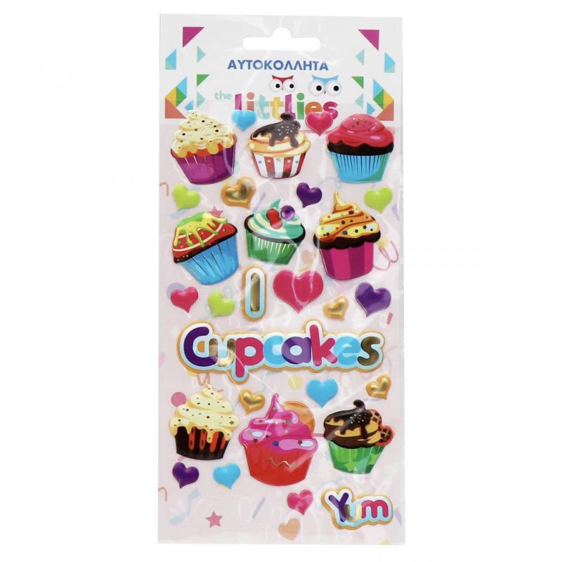 The Littlies Αυτοκόλλητα 10 χ 22 εκ. Cupcakes