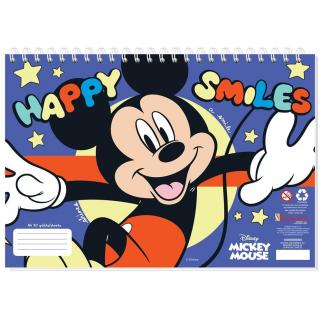 Happy Smiles - Μπλοκ Ζωγραφικής Mickey A4 30 Φύλλα