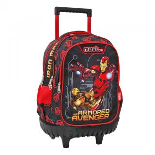 Must Τσάντα Trolley Δημοτικού 34x20x44 με 3 Θήκες Marvel Avengers Iron Man