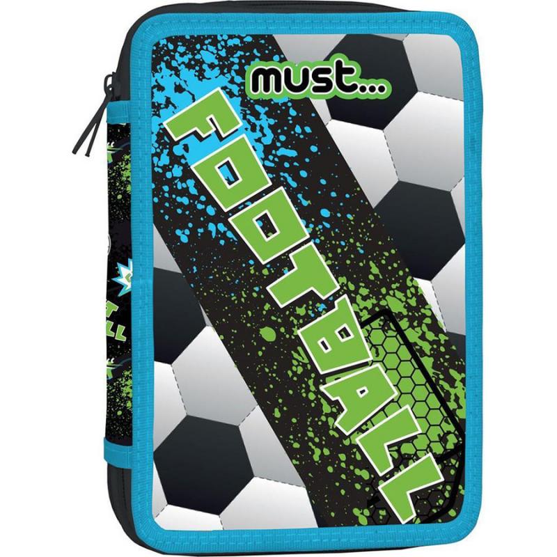 Must Κασετίνα Τριπλή Γεμάτη 12χ6χ19.5 Football