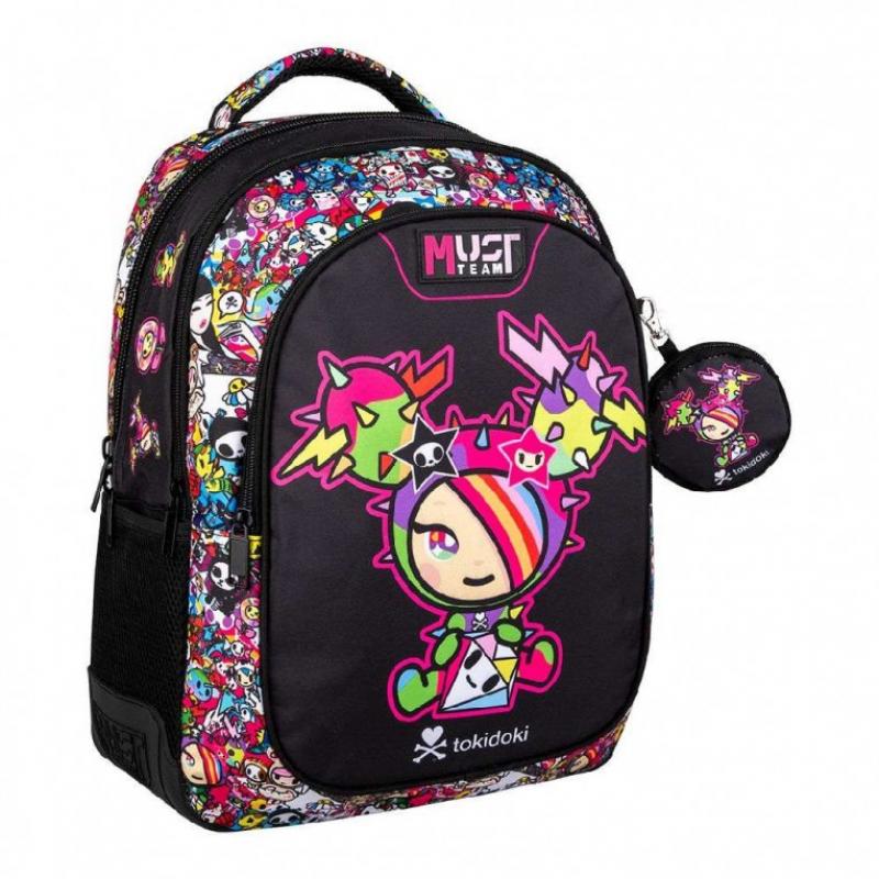 Must Τσάντα Πλάτης 3 Θήκες 32x18x43 εκ. Tokidoki Cactus