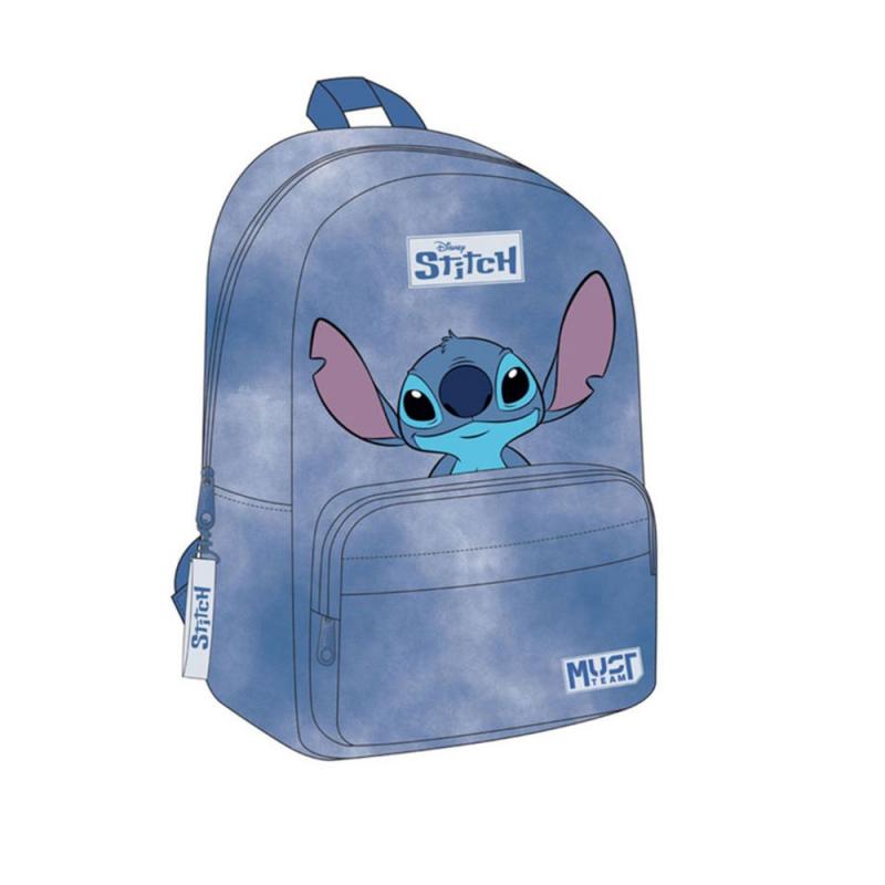 Must Τσάντα Πλάτης 1 Κεντρική Θήκη 29x17x41 εκ. Lilo & Stitch Denim