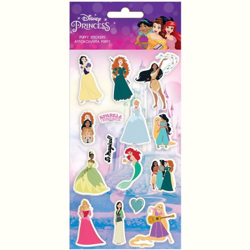 Αυτοκόλλητα Puffy 10x22 εκ. Disney Princess