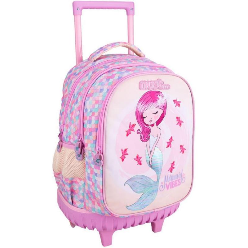 Must Trolley Δημοτικού 34χ20χ44 εκ. 3 Θήκες Mermaid Vibes