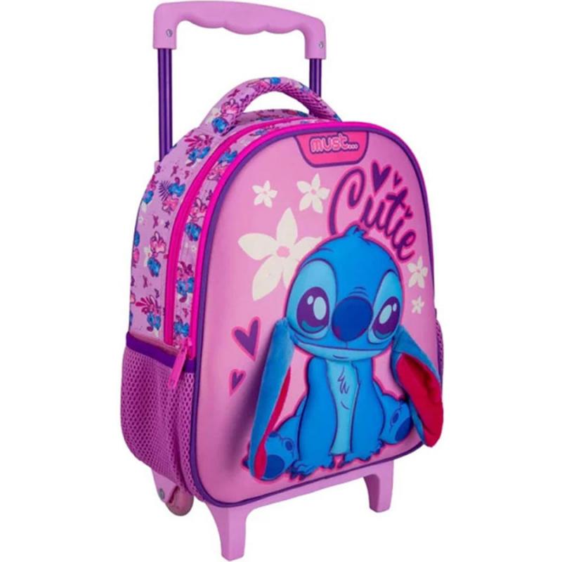 Must Trolley Νηπίου 27x10x31 εκ. 2 Θήκες Disney Lilo & Stitch Cutie