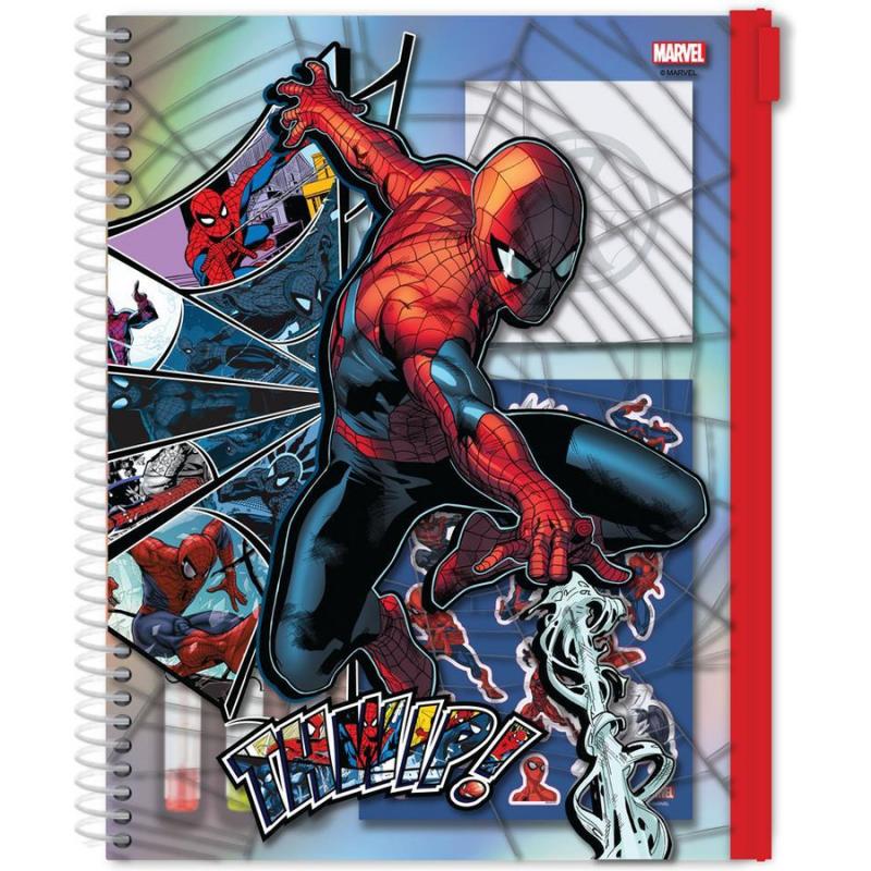 Σημειωματάριο Σπιράλ Α5 σε PVC Θήκη με Φερμουάρ Spiderman