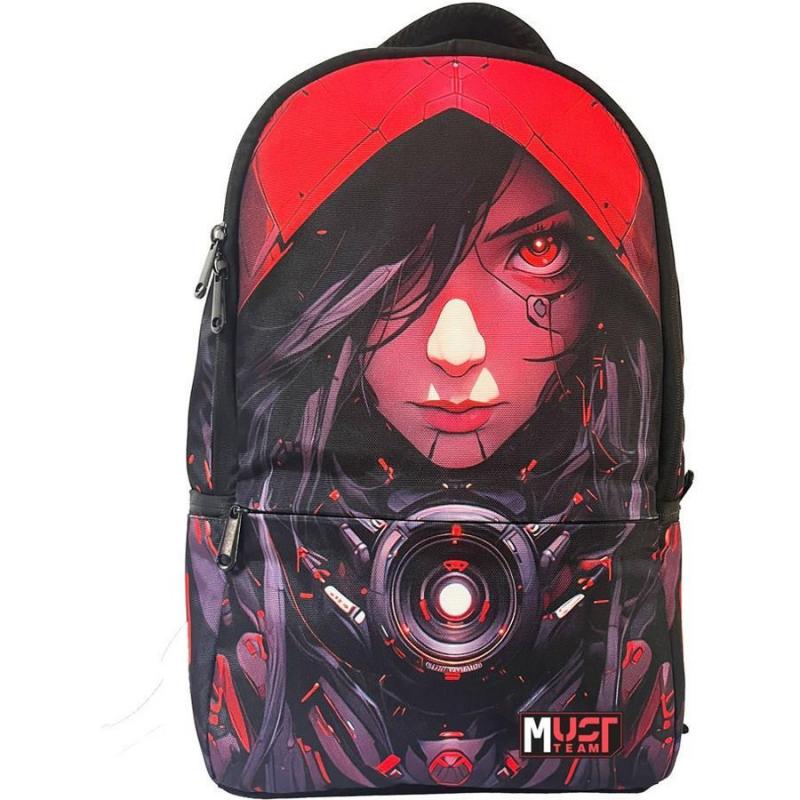 Must Τσάντα Πλάτης Art 29x16x45 εκ. 1 Κεντρική Θήκη Red Girl