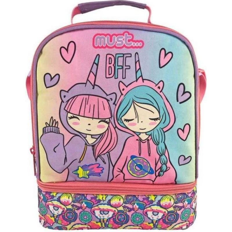 Must Τσαντάκι Φαγητού Ισοθερμικό 2 Θήκες Best Friends for Ever