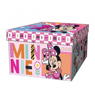 Κουτί Αποθήκευσης από Χαρτόνι 33χ24χ18 εκ. Disney Junior Minnie