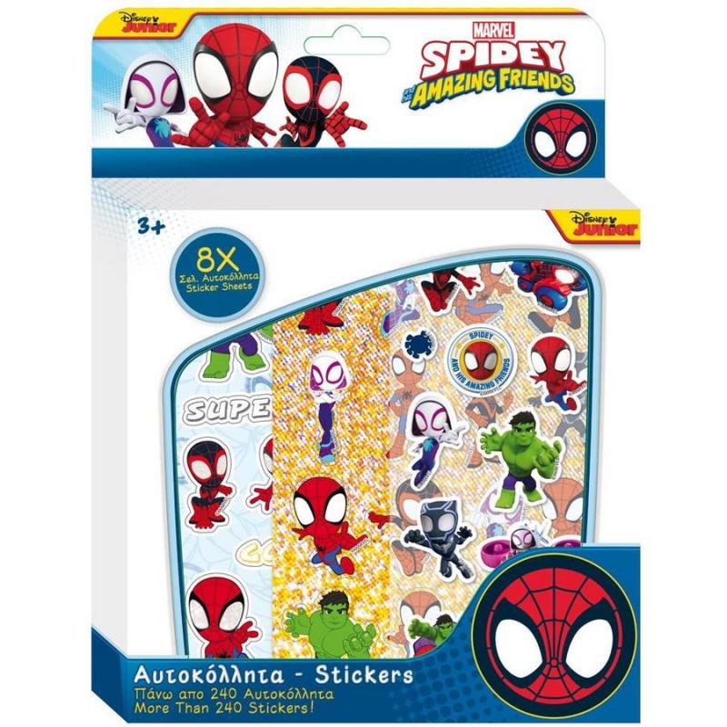 Αυτοκόλλητα Σετ 240 τεμαχίων Marvel Spidey and his Amazing Friends