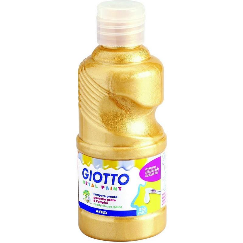 Τέμπερα Μπουκάλι 250 ml Χρυσό Μεταλλικό Giotto Extra Quality