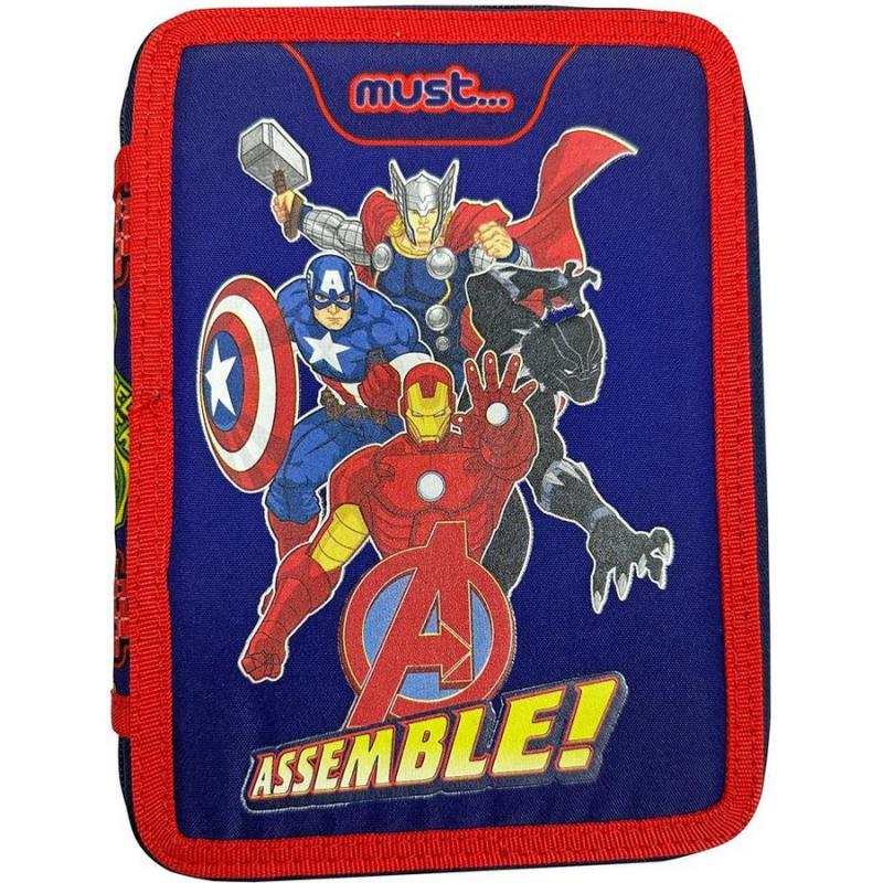 Must Κασετίνα Διπλή γεμάτη 15χ5χ21 Marvel Avengers