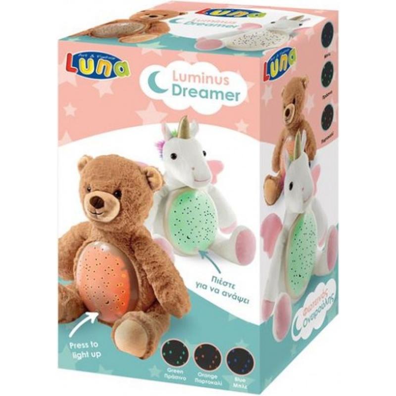 Αρκουδάκι - Λούτρινο Φωτάκι με Προβολέα Led - Luna