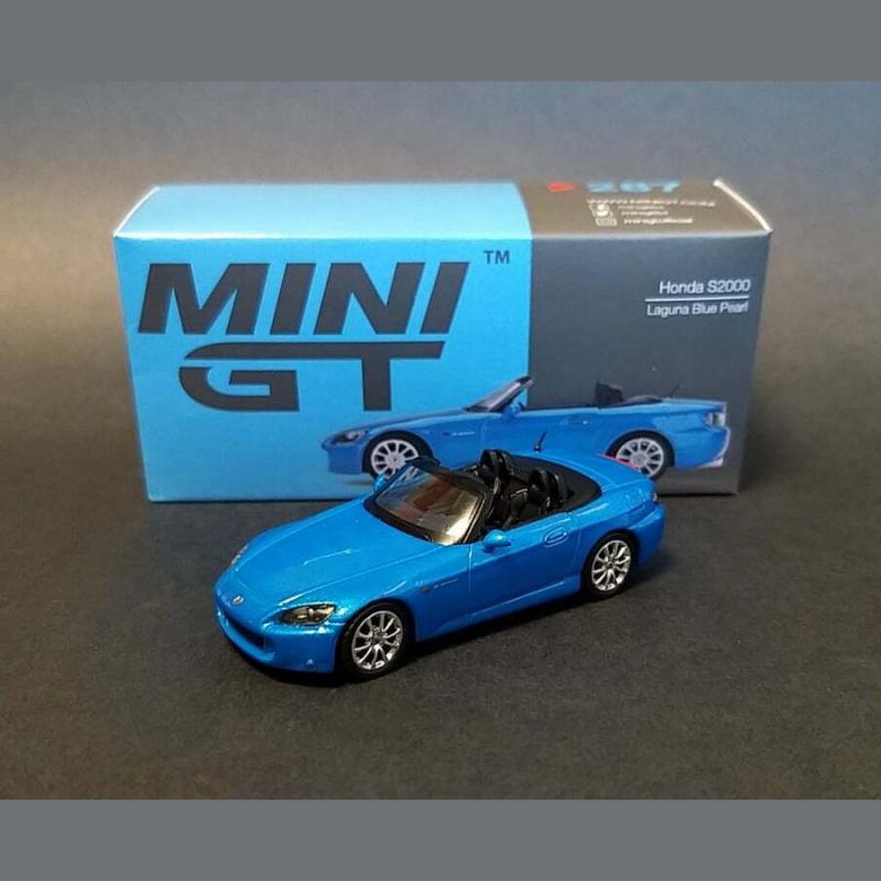 1:64 Mini GT Honda S2000 Mugen Monte Carlo Blue Pearl #493
