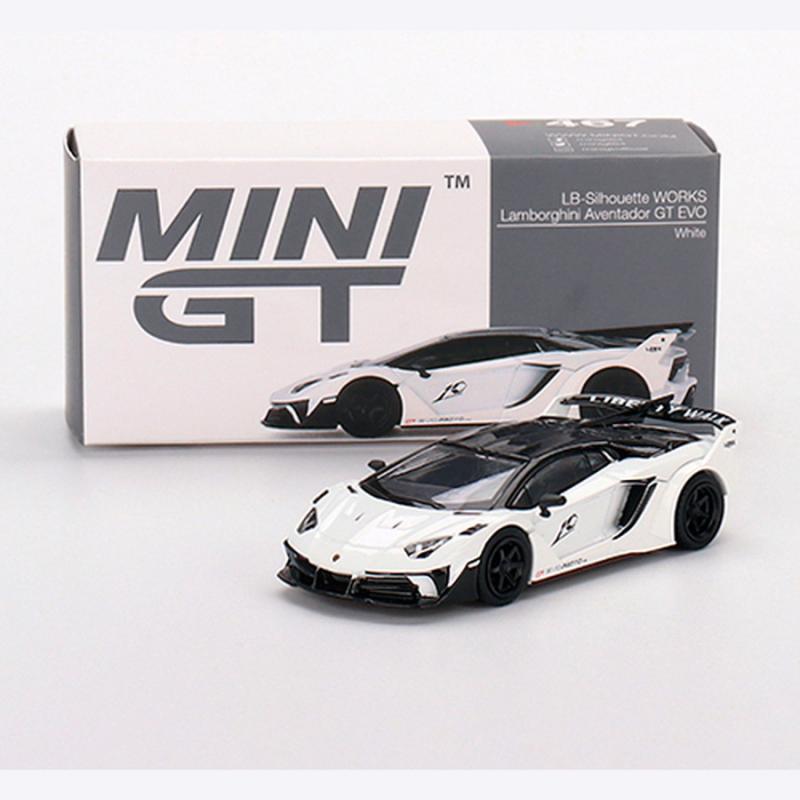 1:64 Mini GT Lamborghini Aventador GT EVO LB-Silhouette Works White #467