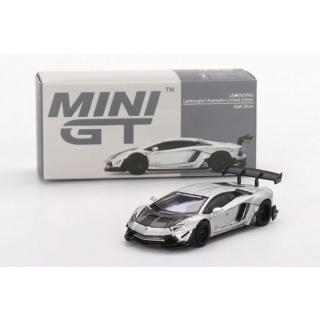 1:64 Mini GT Lamborghini Aventador Lim. Ed. LB Works Matt Silver #449
