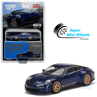 1:64 Mini GT Porsche 911 GT3 Touring Gentian Blue Metallic #405