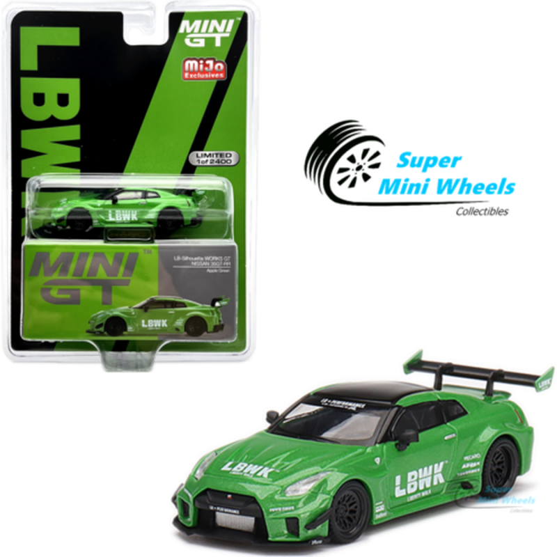 1:64 Mini GT LB-Silhouette Works GT Nissan 35GT-RR Apple Green #437