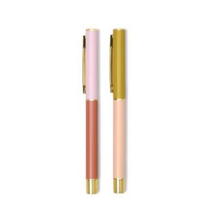 Designworks Set of 2 Colour Block Pens Rosewood & Blush