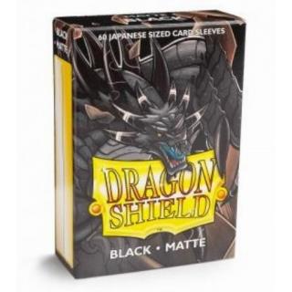 Dragon Shield Small Sleeves - Japanese Matte Black (60 Sleeves)