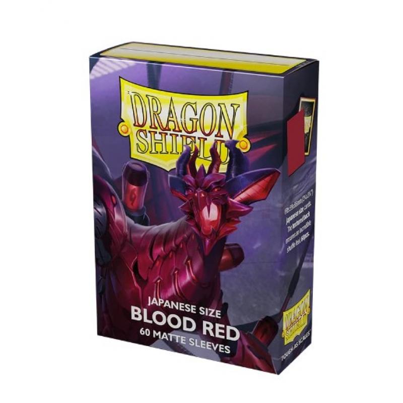 Dragon Shield Japanese Size - Blood Red (80 Matte Sleeves)