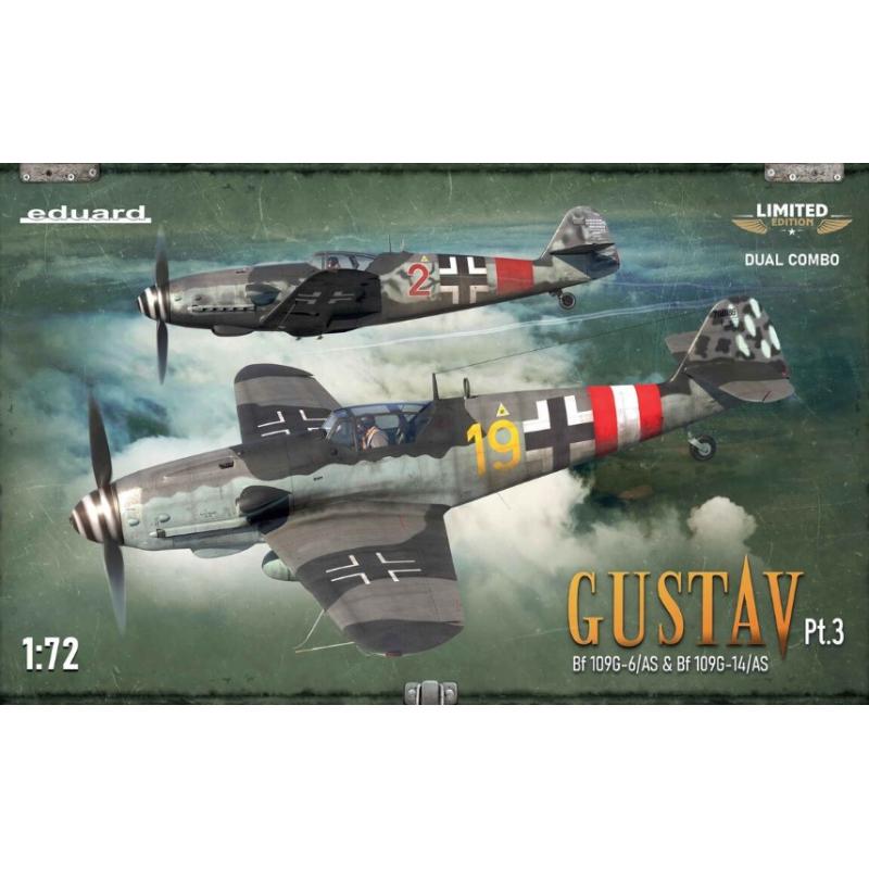 Eduard Plastic Kits: 1:72 Gustav Pt. 3 Dual Combo Limited