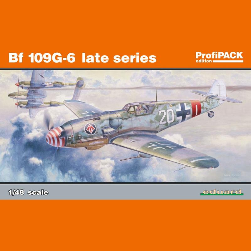 Eduard Plastic Kits: Bf 109G-6 late series Profipack in 1:48