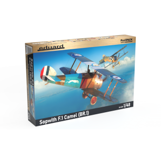 Eduard Plastic Kits: Sopwith F.1 Camel (BR.1), Profipack in 1:48