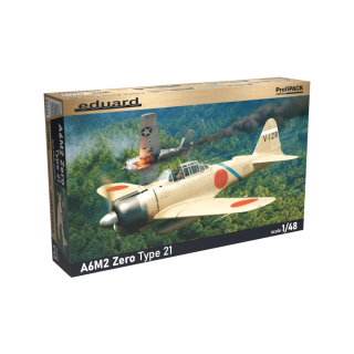 Eduard Plastic Kits: A6M2 Zero Type 21, Profipack in 1:48