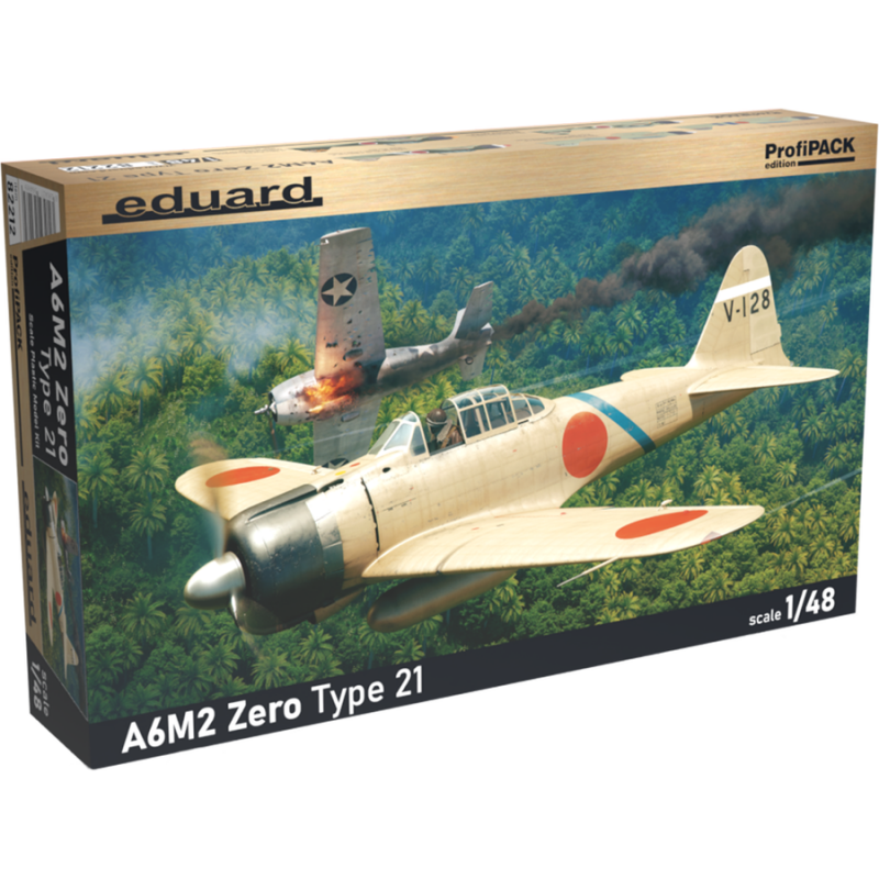 Eduard Plastic Kits: A6M2 Zero Type 21, Profipack in 1:48