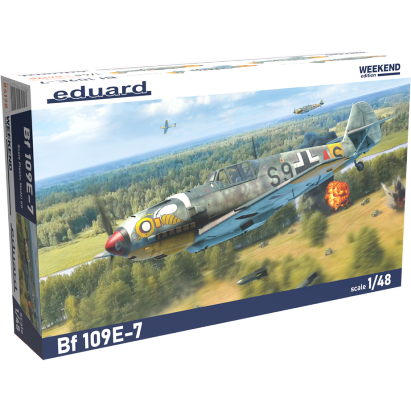 Eduard Plastic Kits: Bf 109E-7, Weekend edition in 1:48