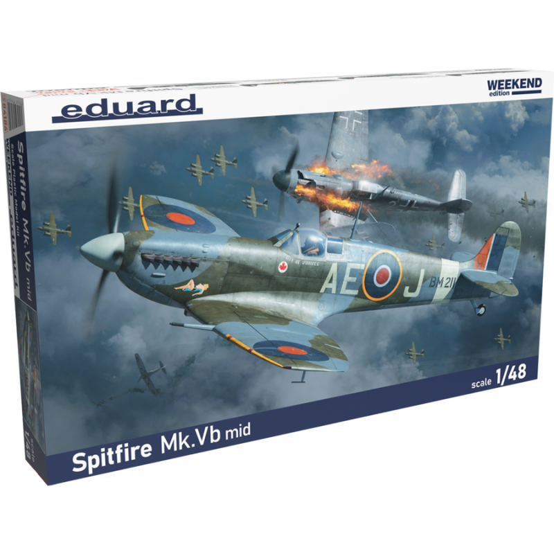 Eduard Plastic Kits: Spitfire Mk.Vb mid, Weekend edition in 1:48