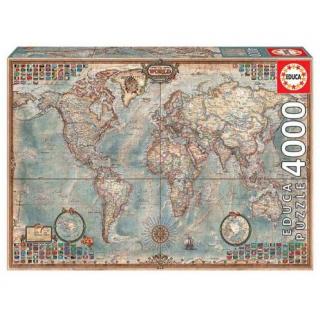 Educa Puzzle 4000 τεμ. Political Map of the World
