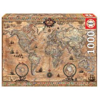 Educa Puzzle 1000 τεμ. Antique World Map