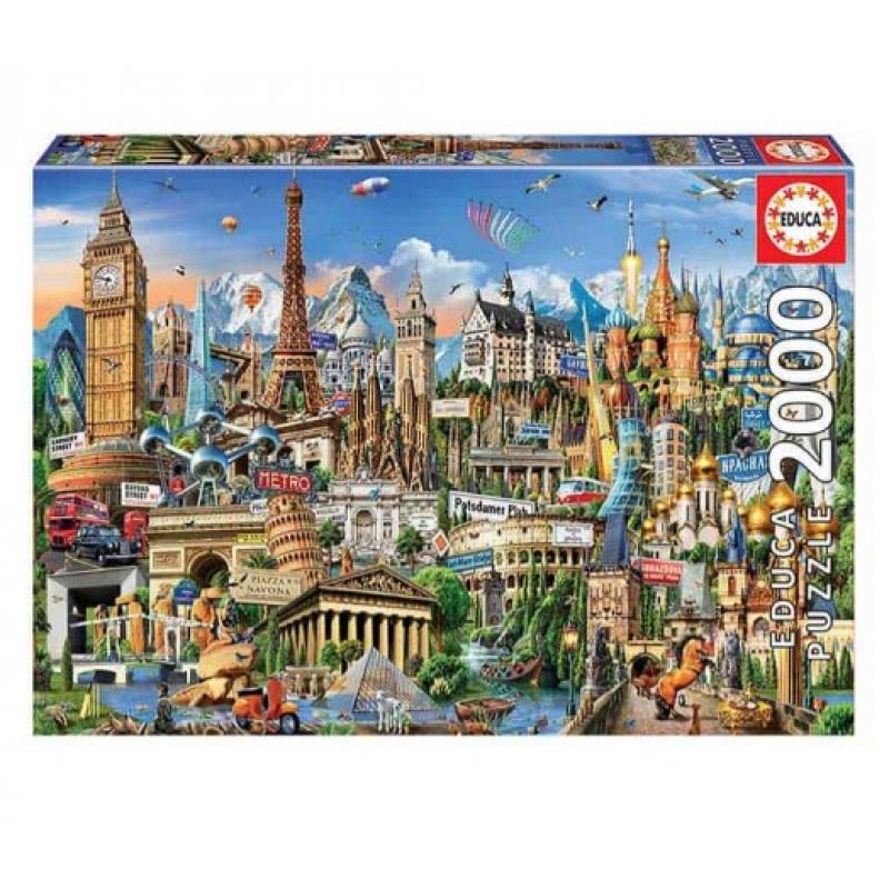 Educa Puzzle 2000 τεμ. Europe Landmarks