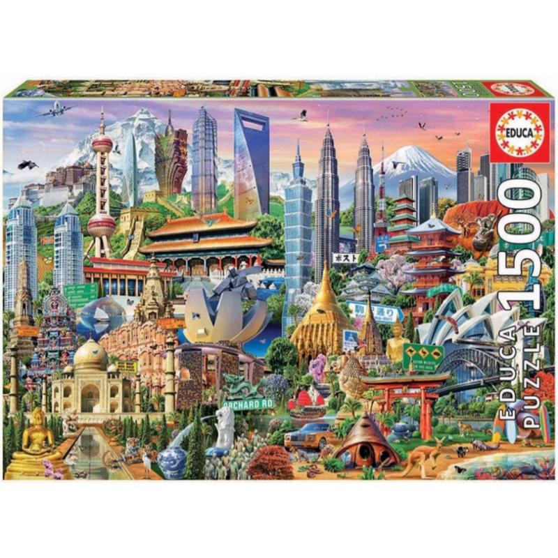Educa Puzzle Asia Landmarks 1500 τεμ.
